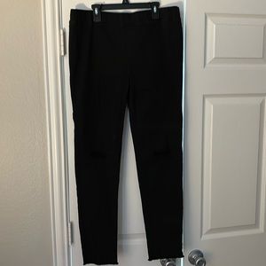 Umgee black denim jeans with elastic waist